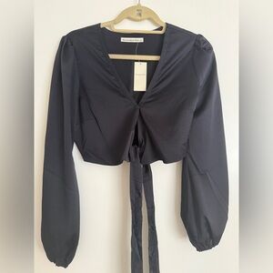 Abercrombie and Fitch Black Long Sleeve Top